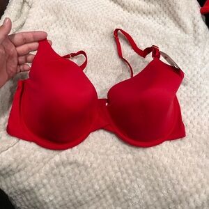 🌻Joyspun 38DVibrant Scarlet Full-Coverage Bra